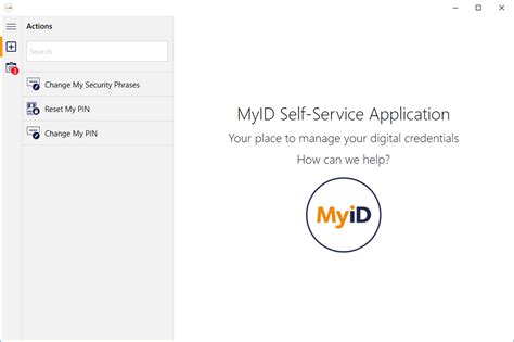 MyID Self Service